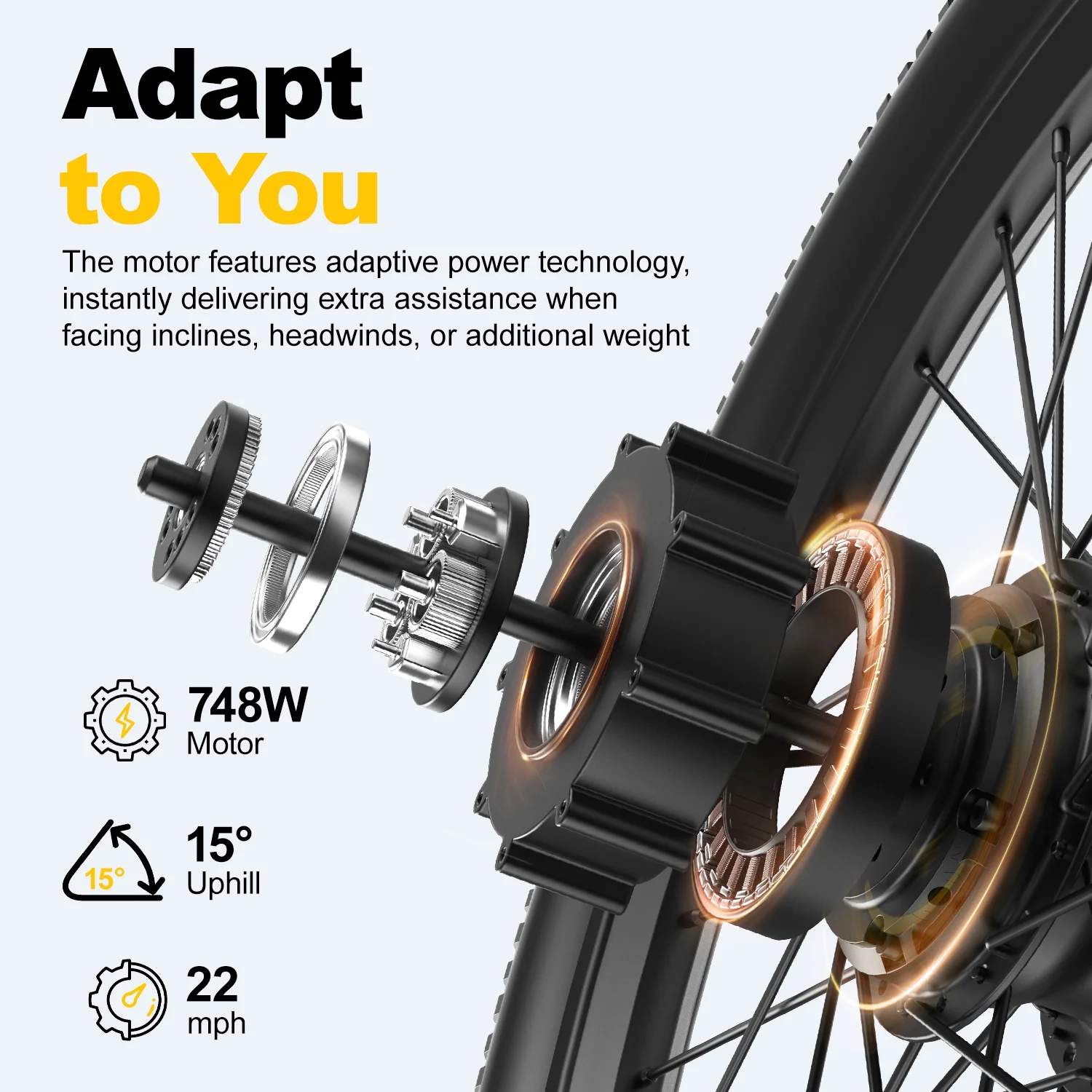 Aairsk F1 Electric Bike, 748W Motor, 36V 13AH Battery, Dual Suspension, 26" Tires – Ideal for City & Trail Rides