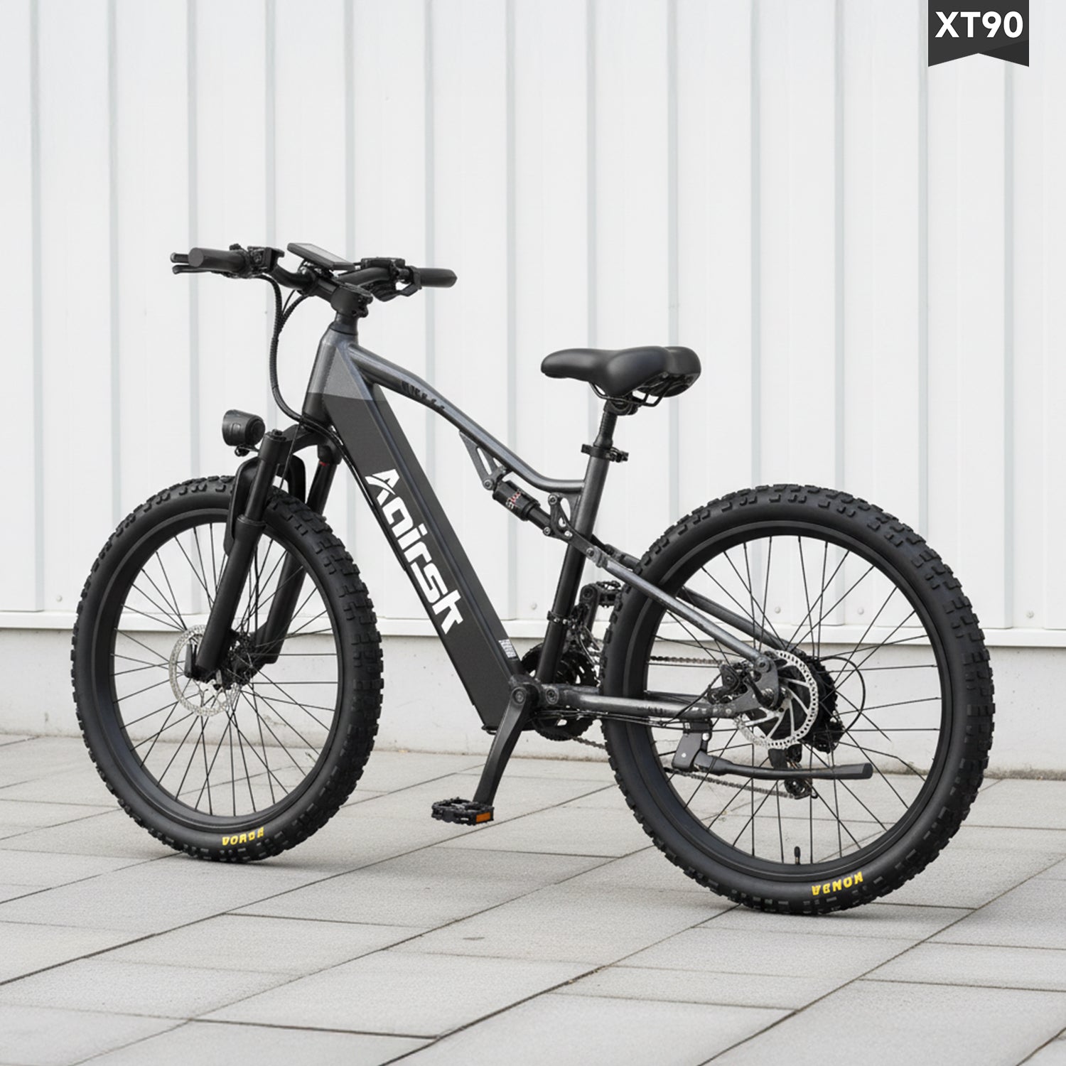 Aairsk XT90 26"Electric Bike with Full Suspension Peek 1500W Motor 28MPH Ebike for Adults