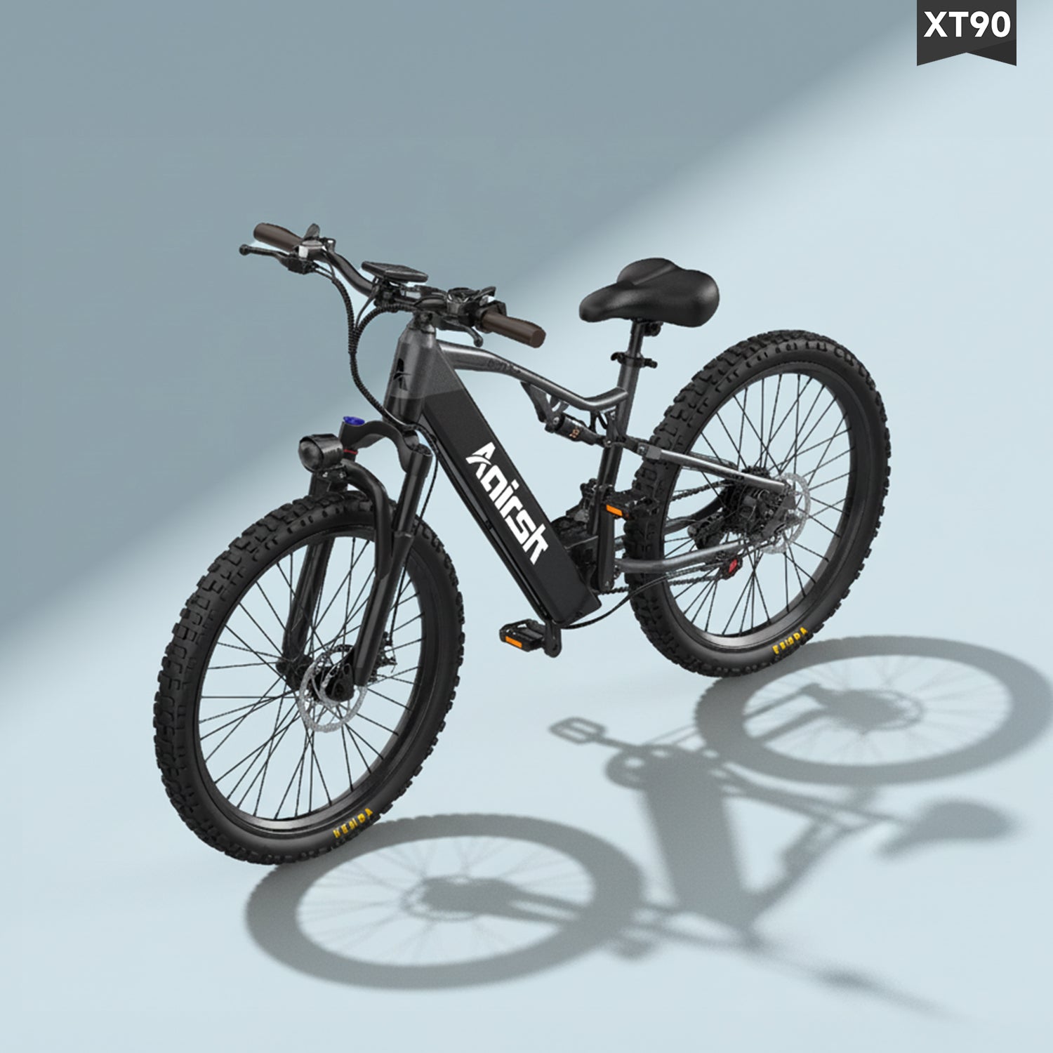 Aairsk XT90 26"Electric Bike with Full Suspension Peek 1500W Motor 28MPH Ebike for Adults