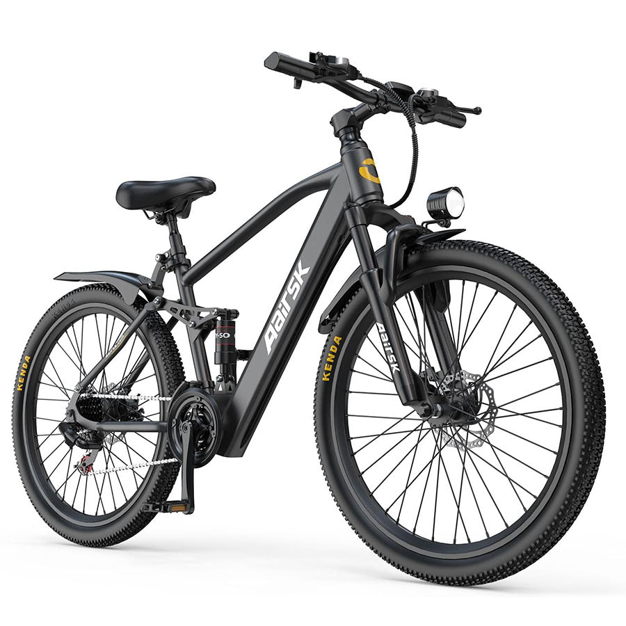 Aairsk GT900 26" Electric Bike 748W(Peak) Motor, 36V 13AH Battery, Dual Suspension, Ideal for City and Trail Rides