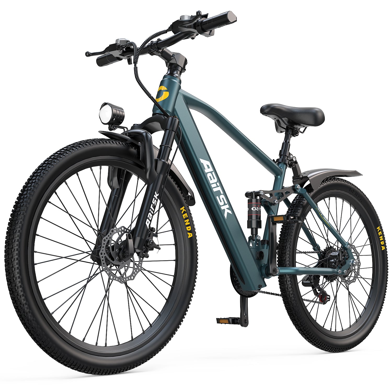 Aairsk GT900 26" Electric Bike 748W(Peak) Motor, 36V 13AH Battery, Dual Suspension, Ideal for City and Trail Rides