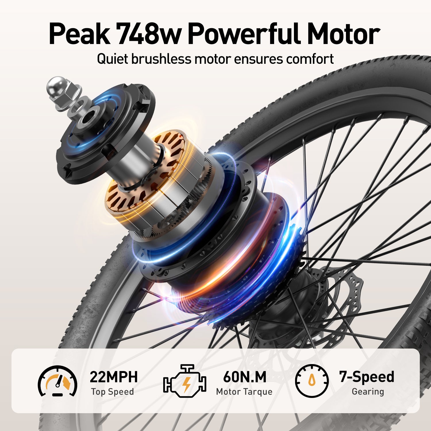 Aairsk SU7 Step-Thru 24" Electric City Bike for Adults, 400W Motor(PEEK 748W), 36V 13Ah Battery, Shimano 7-Speed, LCD Display with Card Access, Rear Rack, Headlight