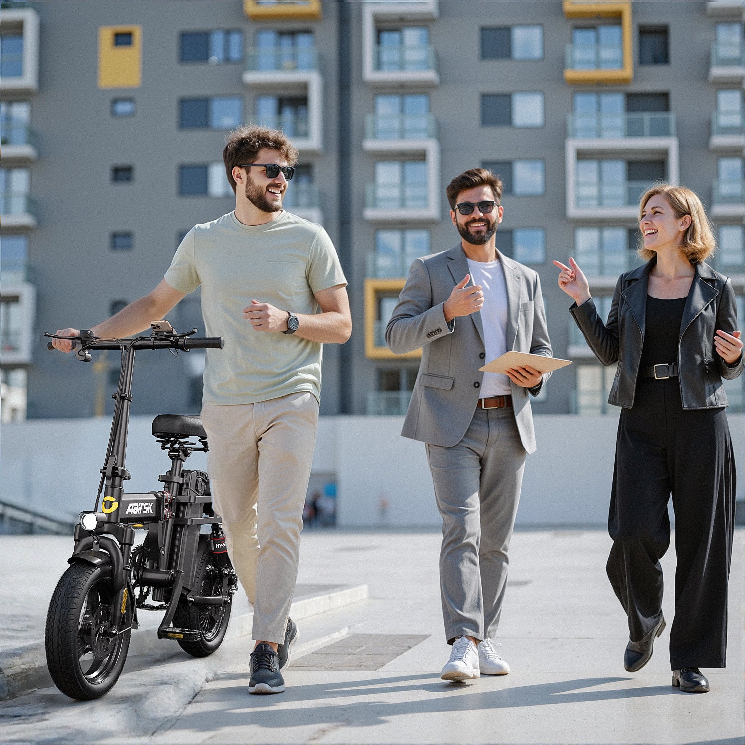 Aairsk RS5 Folding Electric Bike for Adults, 14" E-Bike, 748W Peak Motor, 48V15Ah Battery, 22 MPH, 40 Miles Range, UL 2849 Certified
