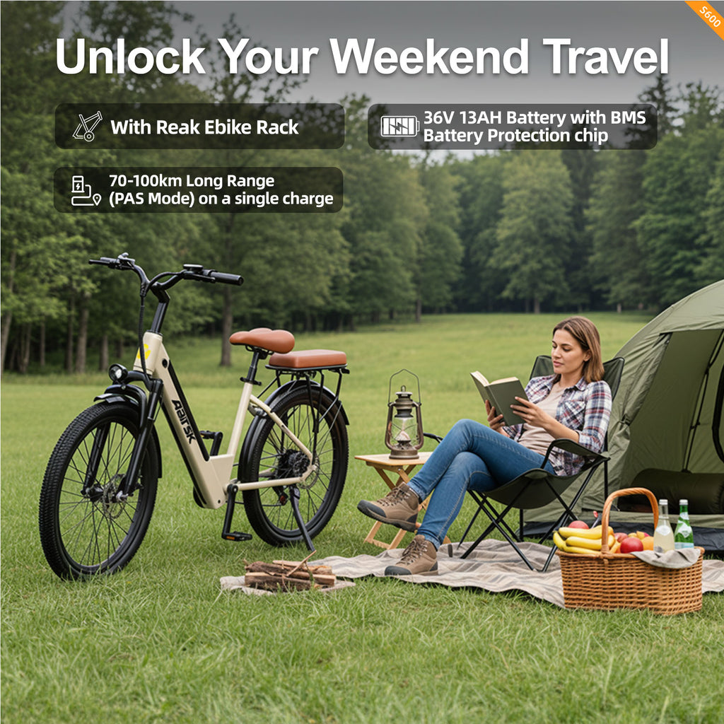 AAIRSK S600 26-Inch Electric Bike with Removable Battery