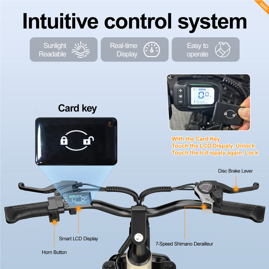 AAIRSK S600 26-Inch Electric Bike with Removable Battery