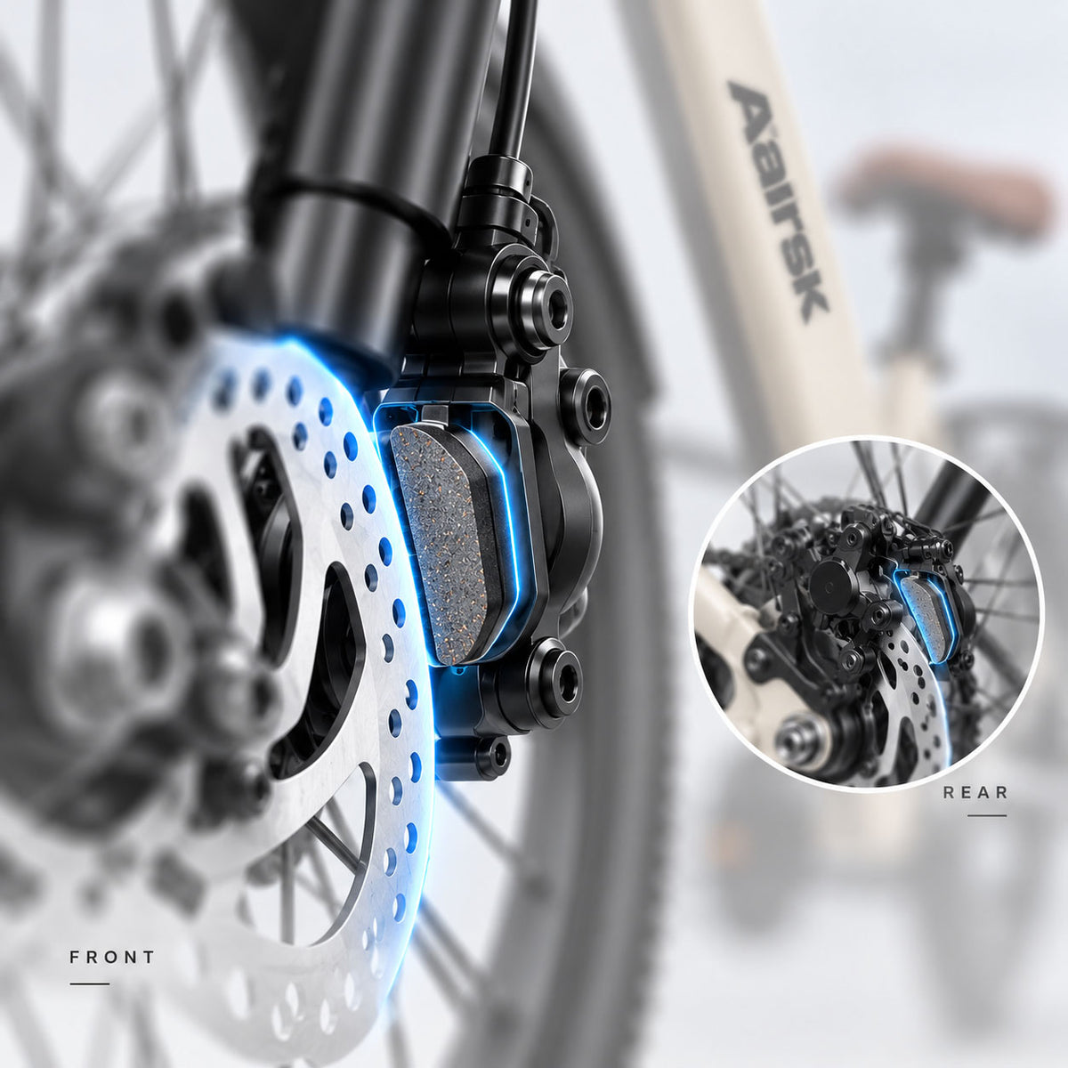 Front & Rear Disc Brakes